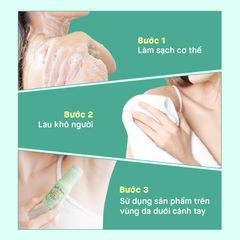 Lăn khử mùi Soft Stone Double Color Control khô thoáng, khử mùi, giảm thâm, 20g (Màu xanh)