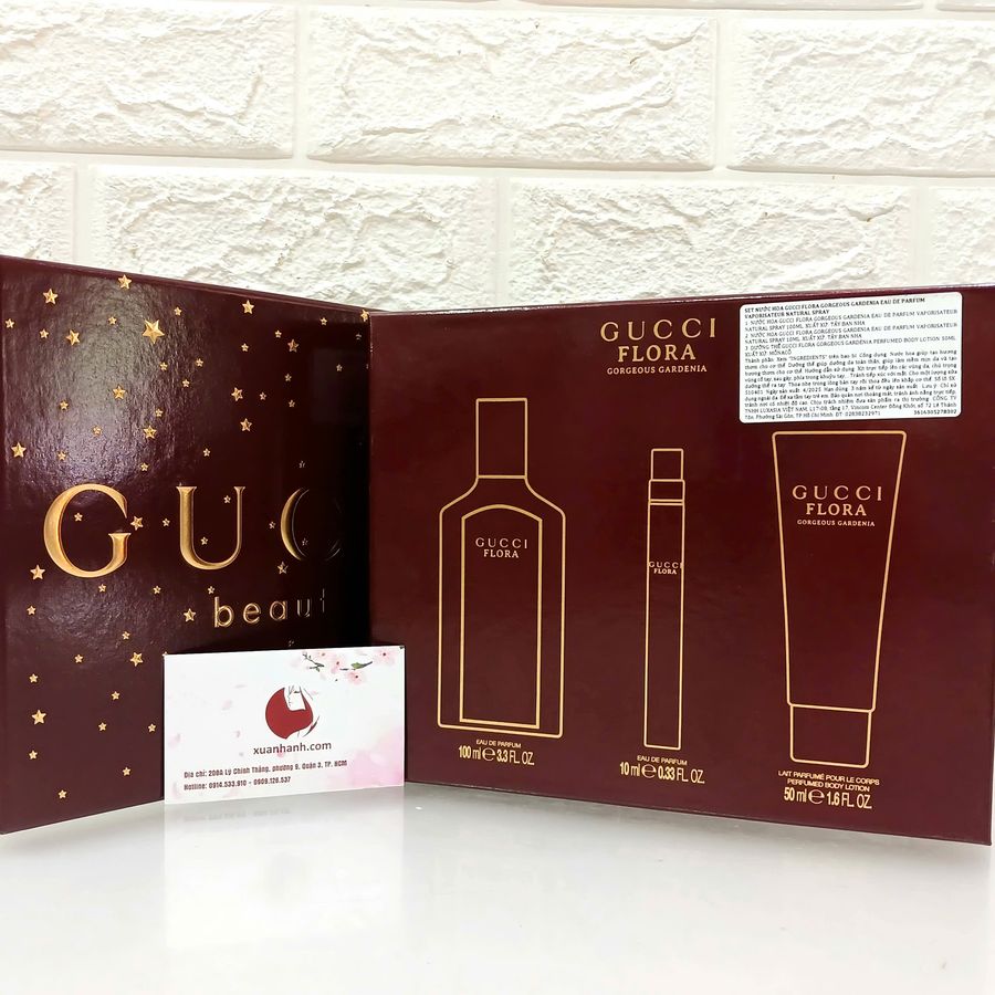 Set nước hoa Gucci Flora Gorgeous Gardenia EDP tươi sáng, rực rỡ, tinh tế (New)
