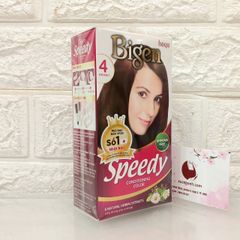 Thuốc nhuộm phủ bạc Bigen Speedy Conditioning cao cấp, nhanh, đẹp, #4 nâu hạt dẻ