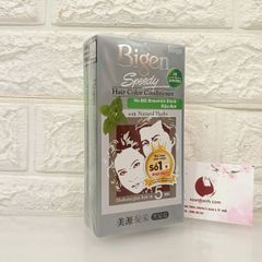 Thuốc nhuộm phủ bạc Bigen Speedy Conditioner cao cấp, nhanh và đẹp - Nâu đen