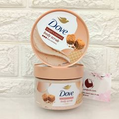 Tẩy tế bào chết Dove Sugar & Coconut dạng hạt mịn, sạch da cùng hương lựu ngọt béo, 280g
