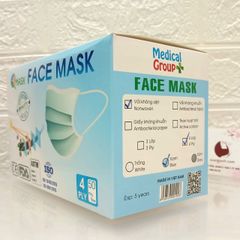 Khẩu trang y tế Qmask đạt chuẩn y khoa - 4 lớp vải không dệt, hộp 50 cái 