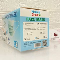 Khẩu trang y tế Qmask đạt chuẩn y khoa - 4 lớp kháng khuẩn, hộp 50 cái 