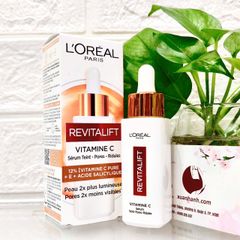 Serum L'oreal Revitalift Clinical 12% Vitamin C + HA tinh khiết - trắng sáng và căng mọng da (New)