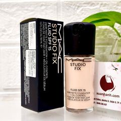 Kem nền Mac Studio Fix Fluid SPF15 lì mịn, che phủ, kìm dầu tốt #NC15 sáng beige (New)