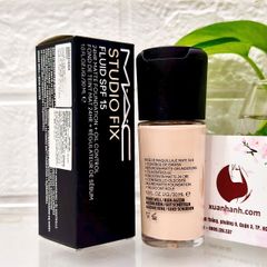 Kem nền Mac Studio Fix Fluid SPF15 lì mịn, che phủ, kìm dầu tốt #NC15 sáng beige (New)