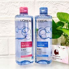 Nước tẩy trang L'oreal Micellar Water Moisturizing sạch dịu, ẩm mịn da - 400ml