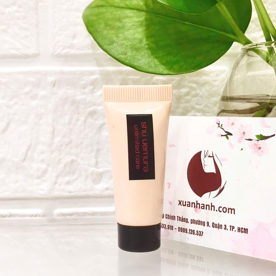 Kem nền Shu Uemura Unlimited Care che phủ căng mịn và bền màu, #584 - sáng tự nhiên, 5ml