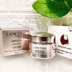 Kem dưỡng Lancome Absolue Longevity The Soft - tái tạo và bổ sung năng lượng cho da, 15ml (New)