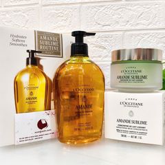 Set tắm dưỡng L'Occitane Amende cao cấp giúp da sạch mịn, ẩm mượt, thơm dịu ngọt (New)