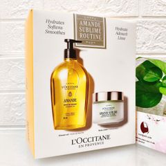 Set tắm dưỡng L'Occitane Amende cao cấp giúp da sạch mịn, ẩm mượt, thơm dịu ngọt (New)