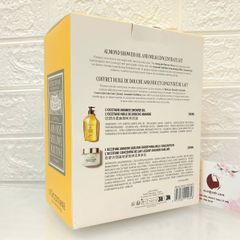 Set tắm dưỡng L'Occitane Amende cao cấp giúp da sạch mịn, ẩm mượt, thơm dịu ngọt (New)