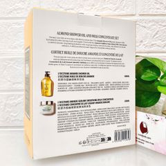 Set tắm dưỡng L'Occitane Amende cao cấp giúp da sạch mịn, ẩm mượt, thơm dịu ngọt (New)