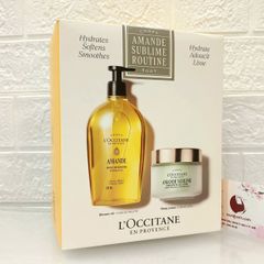 Set tắm dưỡng L'Occitane Amende cao cấp giúp da sạch mịn, ẩm mượt, thơm dịu ngọt (New)