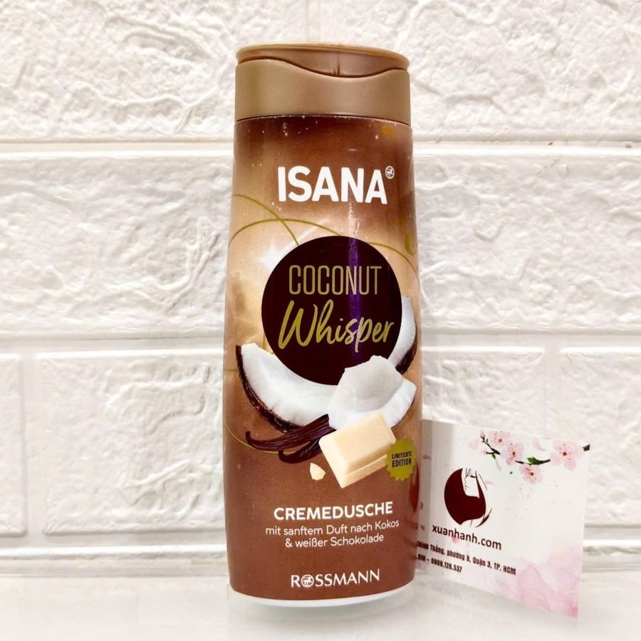 Sữa tắm Isana sạch mịn da với hương ngọt ngào say đắm, #Coconut Whisper, 300ml
