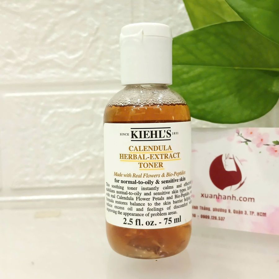 Toner Hoa Cúc Kiehl's Calendula Herbal Extract làm sạch sâu, kiểm soát dầu và dịu nhẹ da, 75ml