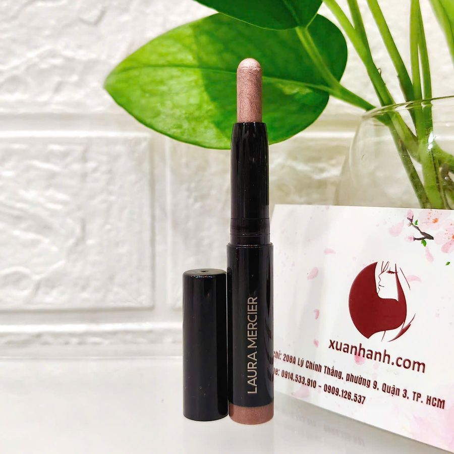 Chì mắt Laura Mercier Caviar Stick Eye Colour bám màu tốt, mịn lì #Strapless nâu vàng đồng - tách set, 1g