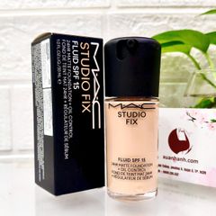 Kem nền Mac Studio Fix Fluid SPF15 lì mịn, che phủ, kìm dầu tốt #NC20 tự nhiên (New)