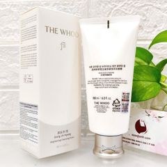 Sữa rửa mặt The Whoo Gong Jin Hyang Brightening sạch sâu và tươi sáng da, 180ml