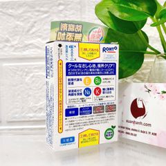 Thuốc nhỏ mắt Rohto Cool giảm mỏi mắt, bổ sung Vitamin cần thiết - mát lạnh (màu xanh)