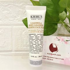 Sữa rửa mặt KIEHL'S Calendula Deep Cleansing hoa cúc sạch sâu, dịu nhẹ da, 30ml