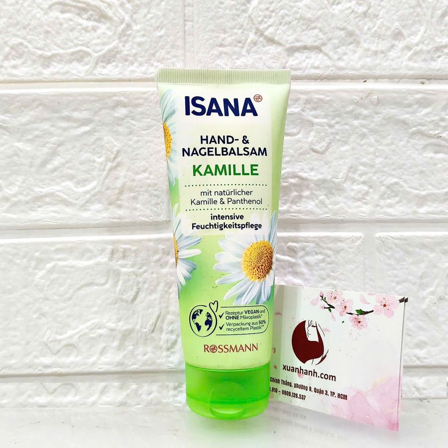 Kem dưỡng tay Isana dưỡng tay và móng mềm mại, #Hoa cúc thơm dịu, 100ml 
