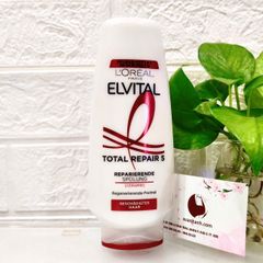 Dầu xả L'oreal Elvital Total Repair 5 phục hồi tóc hư tổn, hàng nội địa Đức, 250ml