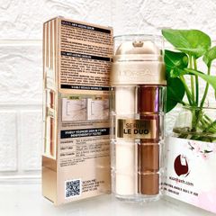 Serum L'oreal Age Defying Le Dou serum 2 lõi cho 2 hiệu quả đồng thời: trẻ và trắng, 30ml