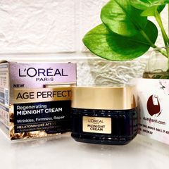 Kem dưỡng đêm L'oreal Age Perfect Midnight cao cấp trẻ hóa và sáng căng mịn da, 50ml 