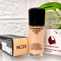 Kem nền Mac Studio Fix Fluid SPF15 lì mịn, che phủ, kìm dầu tốt #NC25 trung bình sáng (New)