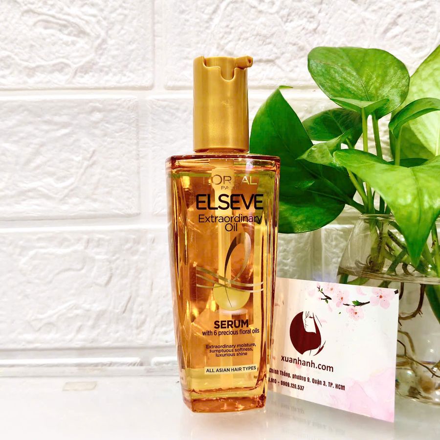 Dầu dưỡng tóc L'oreal Elseve Extraordinary Oil Gold phục hồi và suôn mượt tóc, 100ml (New)