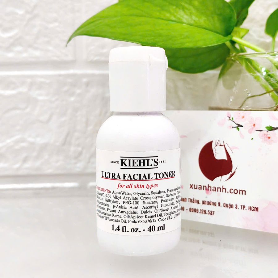 Toner Kiehl's Ultra Facial cân bằng độ pH, se lỗ chân lông và căng mịn làn da, 40ml