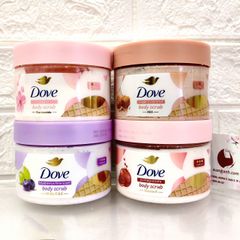 Tẩy tế bào chết Dove Pomegranate dạng hạt mịn, sạch da cùng hương lựu ngọt ngào, 280g