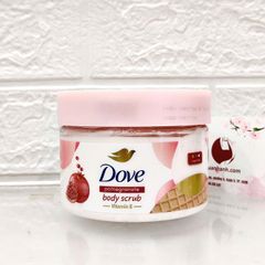 Tẩy tế bào chết Dove Pomegranate dạng hạt mịn, sạch da cùng hương lựu ngọt ngào, 280g