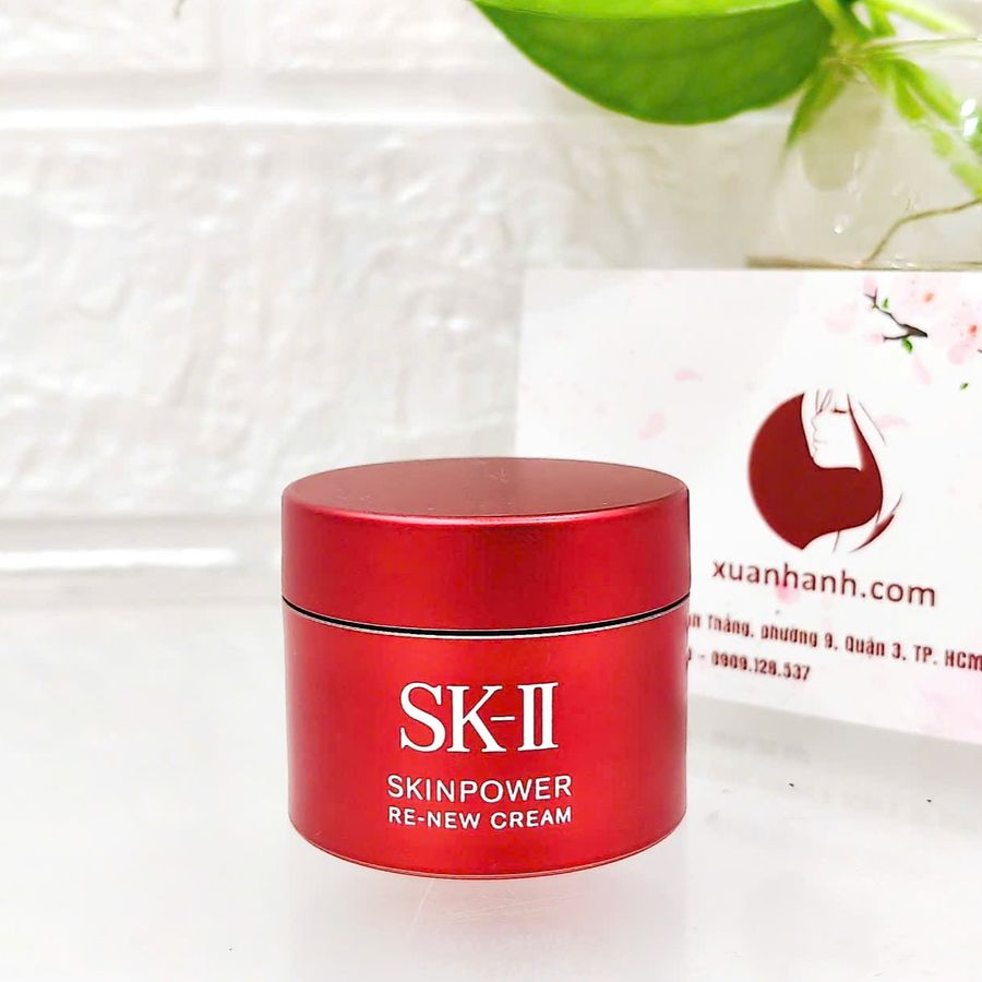Kem dưỡng SKII Skinpower Re-New chống lão hóa, phục hồi da, #Cream căng mọng da, 15g