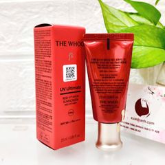 Kem chống nắng The Whoo UV Ultimate Red Vitamin bảo vệ và sáng hồng da rạng rỡ, 25ml