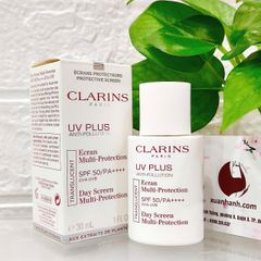 Kem chống nắng Clarins UV Plus SPF50/PA++++, nâng tone nhẹ, màu Translucent, 30ml