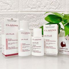 Kem chống nắng Clarins UV Plus SPF50/PA++++, nâng tone sáng hồng tự nhiên, #Rosy - 50ml