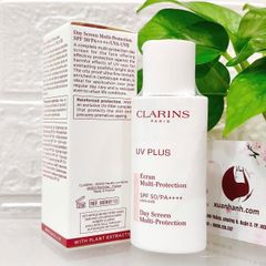 Kem chống nắng Clarins UV Plus SPF50/PA++++, nâng tone sáng hồng tự nhiên, #Rosy - 50ml