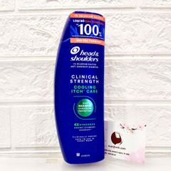 Gội xả thuốc Head&Shoulders Clinical Strength 4X Stronger đặc trị gàu, nhãn xanh.