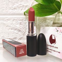 Son MAC Ximal Silky Matte Lipstick lì mịn, #602 Chili đỏ gạch sang trọng, thời thượng (New)