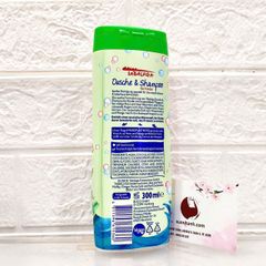 Tắm gội Labaluga Dusche & Shampoo không cay mắt, thơm dịu nhẹ - Dưa hấu& xoài 300ml