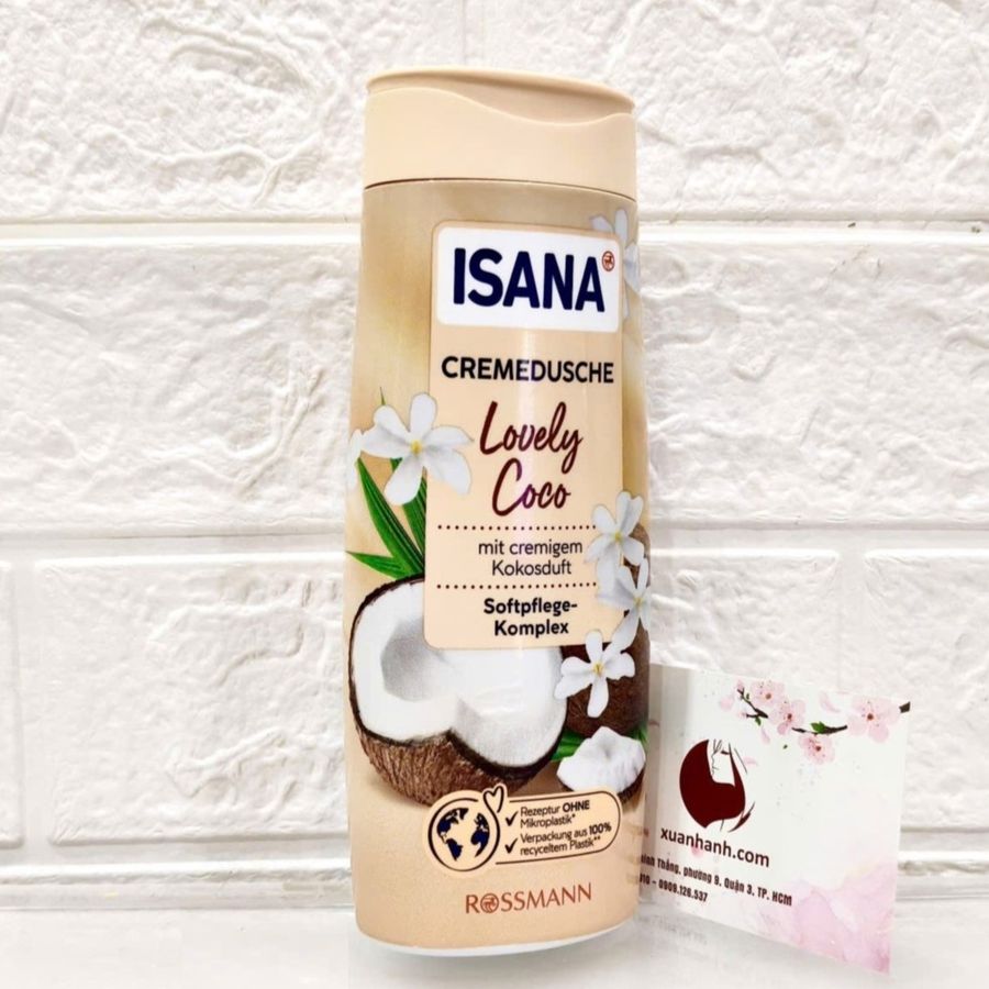 Sữa tắm Isana sạch mịn da với hương ngọt béo nồng nàn #Lovely Coco, 300ml