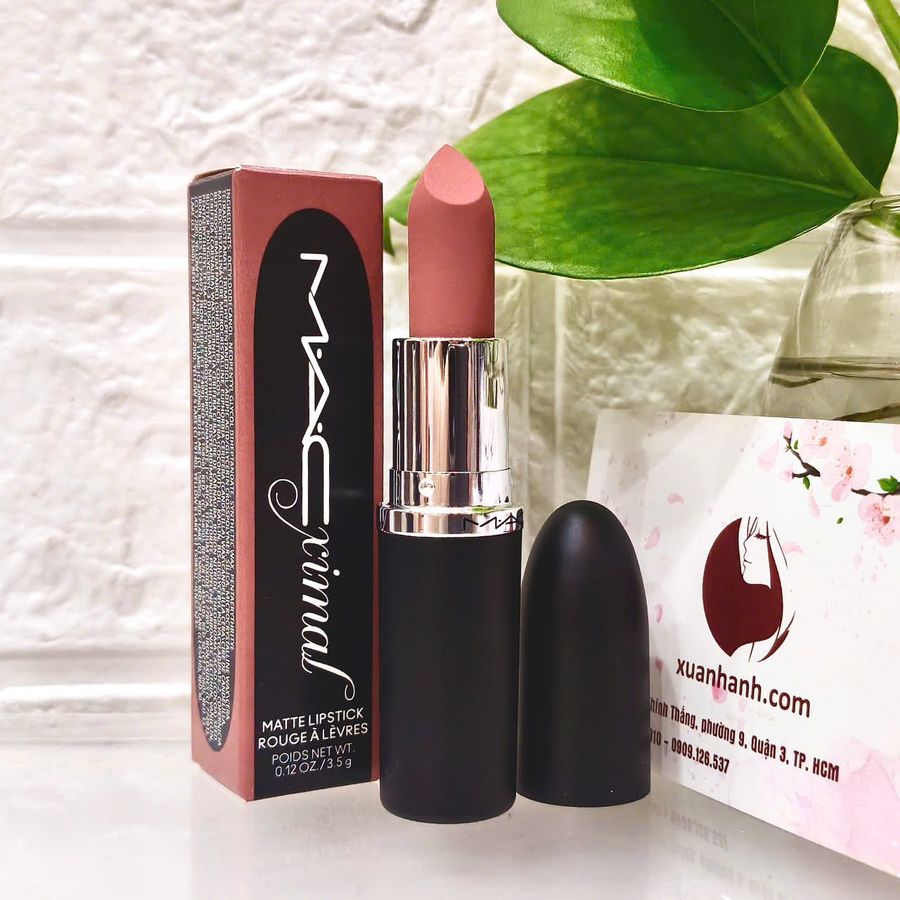 Son MAC Ximal Silky Matte Lipstick lì mịn, #683 Cafe Mocha cam đào nude nhẹ nhàng, trong trẻo (New)