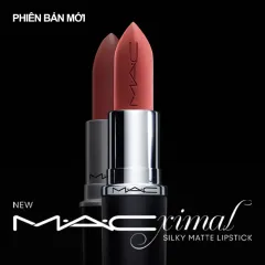 Son MAC Ximal Silky Matte Lipstick #683 Cafe Mocha cam đào nude nhẹ nhàng, trong trẻo.