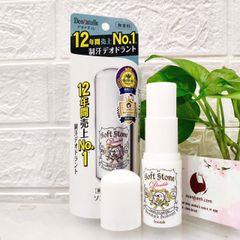 Lăn khử mùi Soft Stone Double Deodorant khô thoáng, khử mùi hiệu quả, trắng