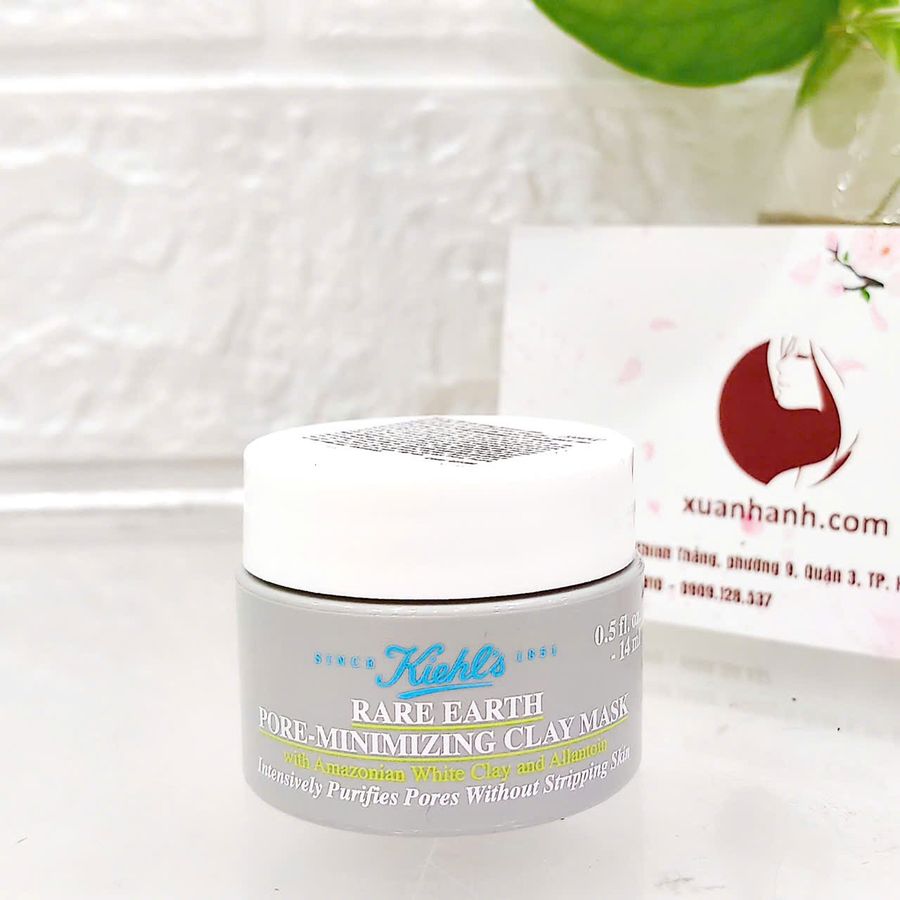 Mặt nạ Kiehl's Rare Earth Pore đất sét thanh tẩy, se lỗ chân lông, kháng viêm da, 14ml