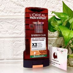 Tắm gội nam L’oreal Men Expert 5in1 Barber Club nồng ấm, hiện đại (màu nâu) - 300ml