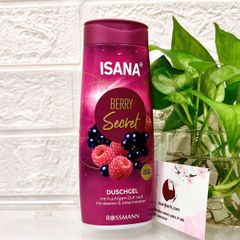 Sữa tắm Isana sạch mịn da với hương quả mọng tươi mới, #Berry Secret, 300ml