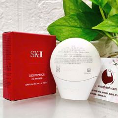 CC SKII Genoptics Primer SPF50 - bảo vệ và làm sáng hồng tươi trẻ, Rosy (NEW)